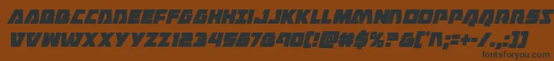 Eaglestrikecondital Font – Black Fonts on Brown Background
