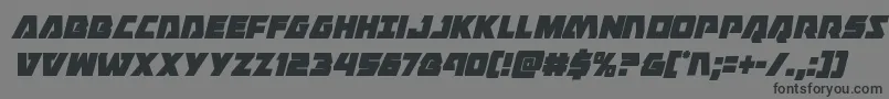 Eaglestrikecondital Font – Black Fonts on Gray Background