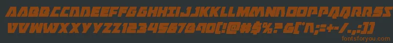 Eaglestrikecondital Font – Brown Fonts on Black Background