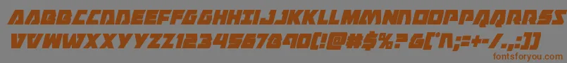 Eaglestrikecondital Font – Brown Fonts on Gray Background
