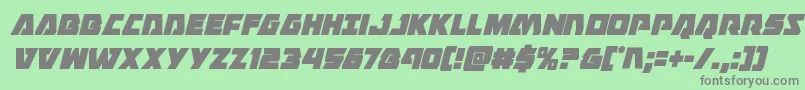 Eaglestrikecondital Font – Gray Fonts on Green Background