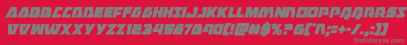 Шрифт Eaglestrikecondital – серые шрифты на красном фоне