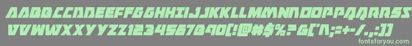 Eaglestrikecondital Font – Green Fonts on Gray Background