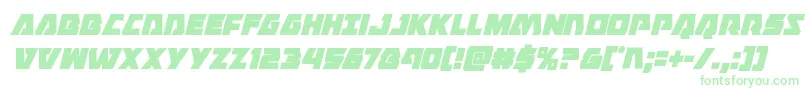 Eaglestrikecondital Font – Green Fonts on White Background