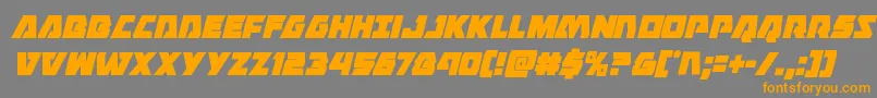 Eaglestrikecondital Font – Orange Fonts on Gray Background