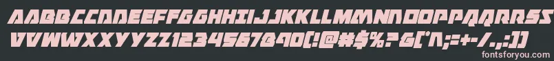 Eaglestrikecondital Font – Pink Fonts on Black Background