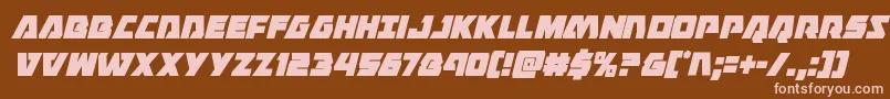 Eaglestrikecondital Font – Pink Fonts on Brown Background