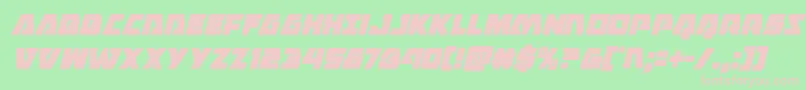 Eaglestrikecondital Font – Pink Fonts on Green Background