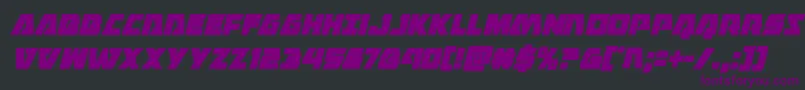 Eaglestrikecondital Font – Purple Fonts on Black Background