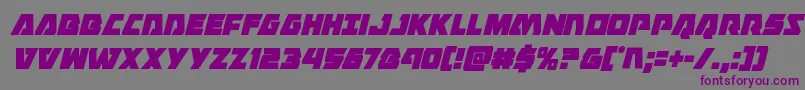 Eaglestrikecondital Font – Purple Fonts on Gray Background