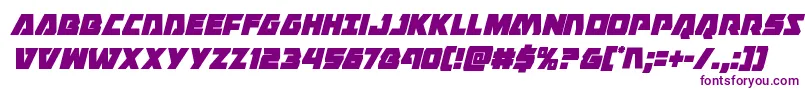 Eaglestrikecondital Font – Purple Fonts on White Background