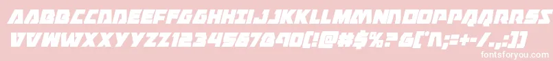 Eaglestrikecondital Font – White Fonts on Pink Background
