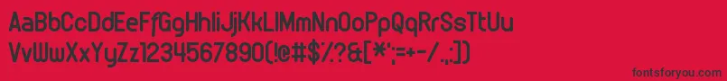 fuente OffspringRemorse – Fuentes Negras Sobre Fondo Rojo