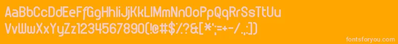OffspringRemorse Font – Pink Fonts on Orange Background