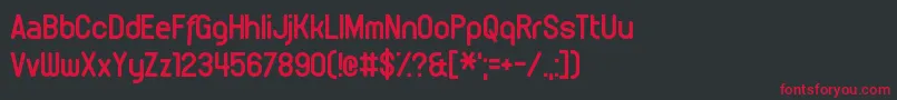 OffspringRemorse Font – Red Fonts on Black Background