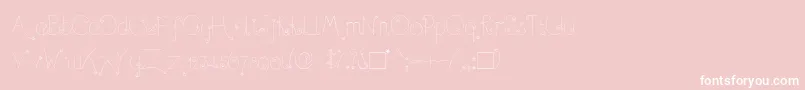 TwinkleFairy Font – White Fonts on Pink Background