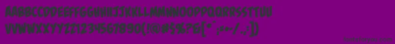 Palookabb Font – Black Fonts on Purple Background