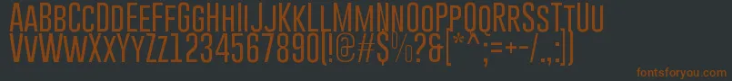 GoboldLight Font – Brown Fonts on Black Background