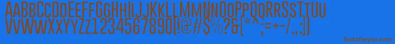 GoboldLight Font – Brown Fonts on Blue Background