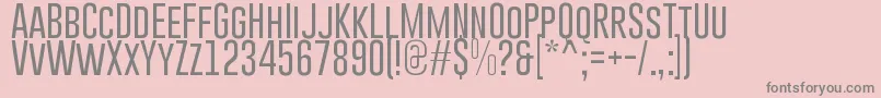 GoboldLight Font – Gray Fonts on Pink Background