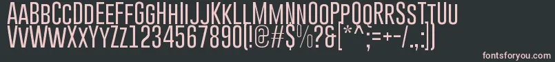 GoboldLight Font – Pink Fonts on Black Background