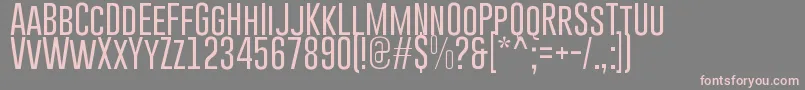 GoboldLight Font – Pink Fonts on Gray Background