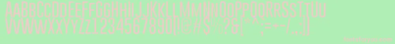 GoboldLight Font – Pink Fonts on Green Background