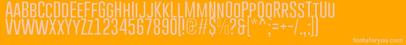 GoboldLight Font – Pink Fonts on Orange Background