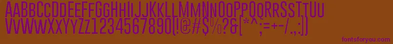 GoboldLight Font – Purple Fonts on Brown Background