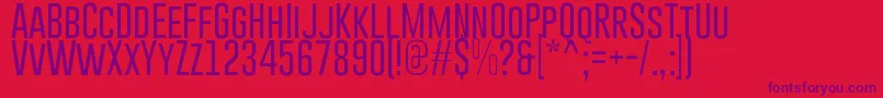 GoboldLight Font – Purple Fonts on Red Background