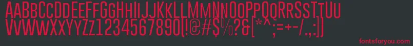 GoboldLight Font – Red Fonts on Black Background