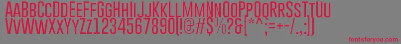 GoboldLight Font – Red Fonts on Gray Background