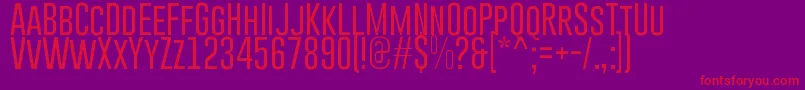 GoboldLight Font – Red Fonts on Purple Background