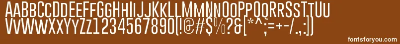 GoboldLight Font – White Fonts on Brown Background