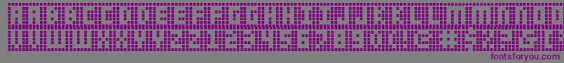 Y Font – Purple Fonts on Gray Background