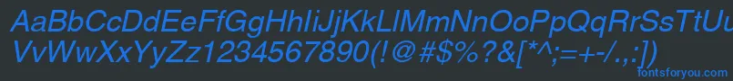 Aghco Font – Blue Fonts on Black Background