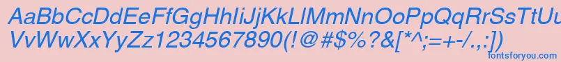 Aghco Font – Blue Fonts on Pink Background