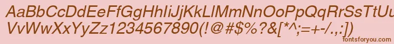 Aghco Font – Brown Fonts on Pink Background