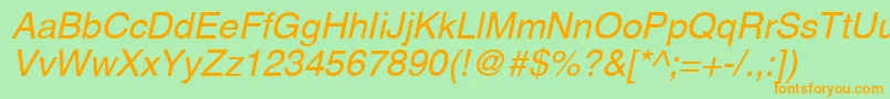Aghco Font – Orange Fonts on Green Background