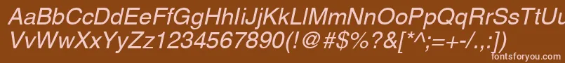 Aghco Font – Pink Fonts on Brown Background
