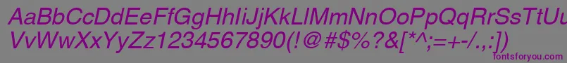 Aghco Font – Purple Fonts on Gray Background