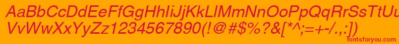 Aghco Font – Red Fonts on Orange Background