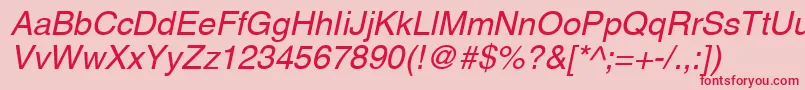 Aghco Font – Red Fonts on Pink Background