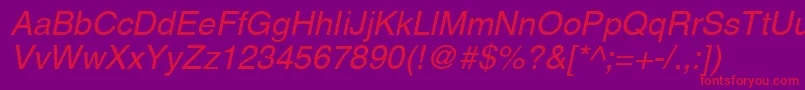 Aghco Font – Red Fonts on Purple Background