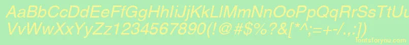 Aghco Font – Yellow Fonts on Green Background