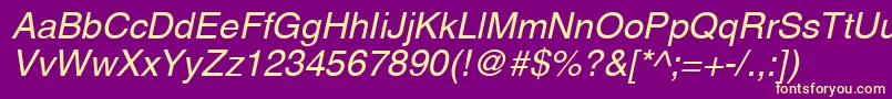 Aghco Font – Yellow Fonts on Purple Background