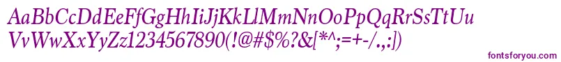 MarionItalic-Schriftart – Violette Schriften
