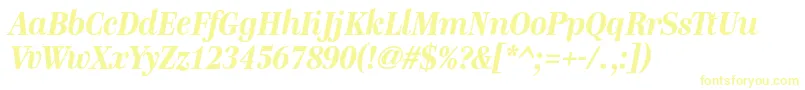 GenremediumBolditalic Font – Yellow Fonts