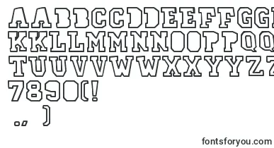 78skateOutline font – Fonts Starting With 7