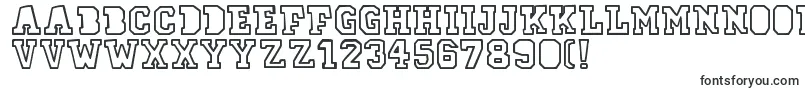 78skateOutline Font – Monospaced Fonts